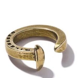 Giles & Brother Brass Railroad Spike Ring Size 8